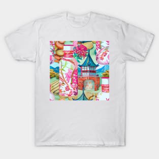 Pagodas and chinoiserie jars T-Shirt